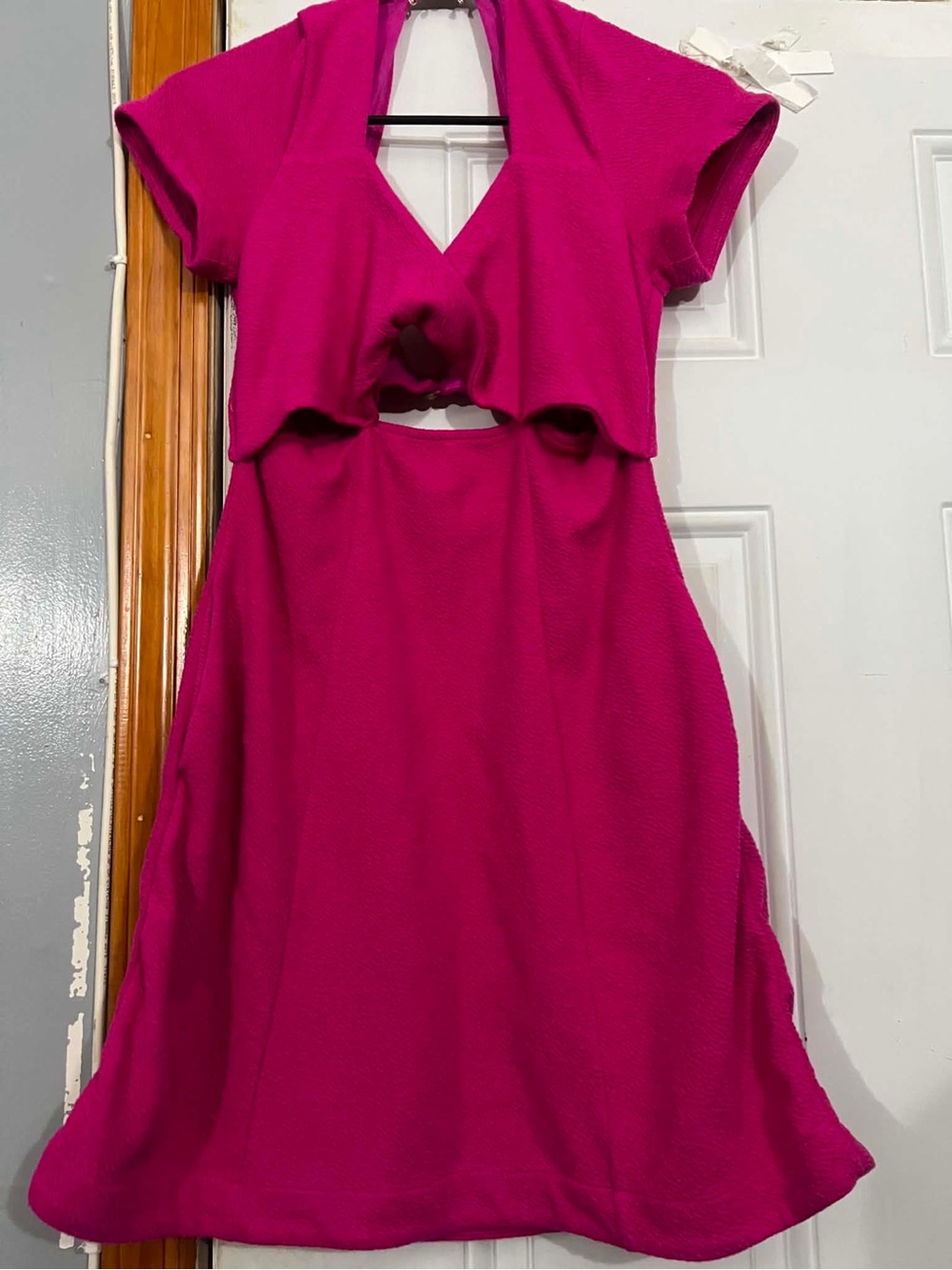 Anthropologie Maeve Cutout V-Neck Dress Size Small